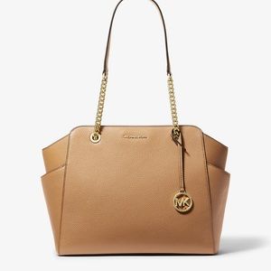 MICHAEL KORS Jacquelyn Medium Pebbled Leather Tote Bag